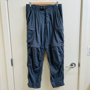 REI 32 x 30 Gray Convertible Cargo Pants Shorts Hiking Good Condition